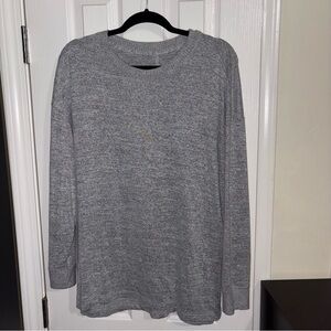 Abercrombie & Fitch Heather Gray Crew Neck Sweater